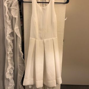 White Racerback Formal Dress